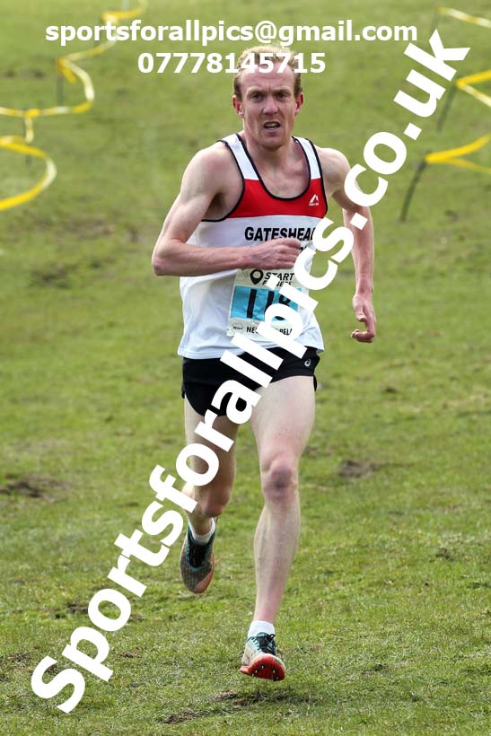 Masters men 2021 NECAA Cross Country Relays, Thornley Farm, Peterlee, Saturday, April 10th. Photo: David T. Hewitson/Sports for All Pics